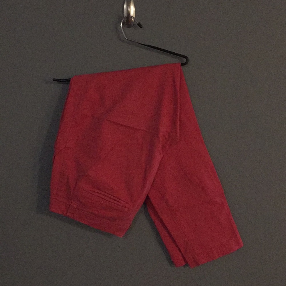 Red chinos